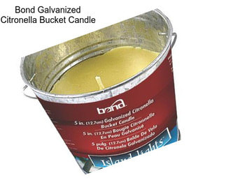 Bond Galvanized Citronella Bucket Candle