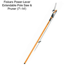 Fiskars Power-Lever Extendable Pole Saw & Pruner (7\'–14\')