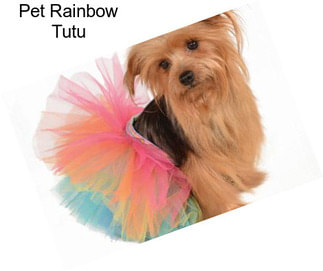 Pet Rainbow Tutu