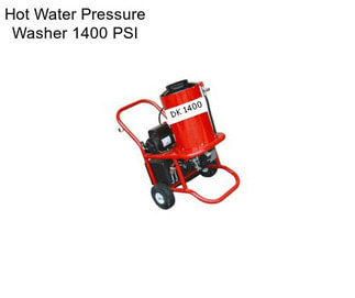 Hot Water Pressure Washer 1400 PSI