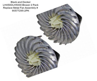 Black and Decker LH4500/LH5000 Blower 2 Pack Replace Metal Fan Assembly # 90577295-2PK