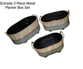 Entrada 3 Piece Metal Planter Box Set