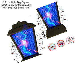 2Pc Uv Light Bug Zapper Insect Controller Mosquito Fly Pest Bug Trap Lamp Killer