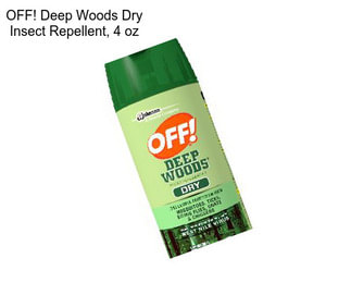 OFF! Deep Woods Dry Insect Repellent, 4 oz