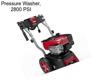 Pressure Washer, 2800 PSI