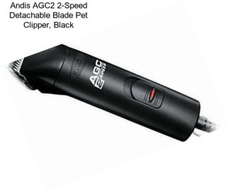 Andis AGC2 2-Speed Detachable Blade Pet Clipper, Black