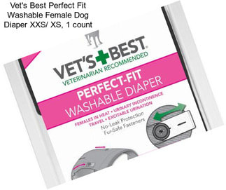 Vet\'s Best Perfect Fit Washable Female Dog Diaper XXS/ XS, 1 count