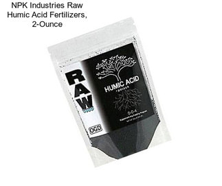 NPK Industries Raw Humic Acid Fertilizers, 2-Ounce