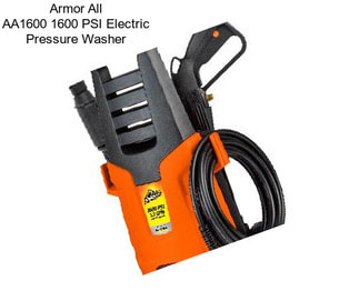 Armor All AA1600 1600 PSI Electric Pressure Washer