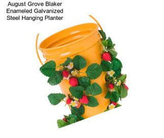 August Grove Blaker Enameled Galvanized Steel Hanging Planter