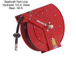 Reelcraft Twin Line Hydraulic 1/2 in. Hose Reel - 50 ft.