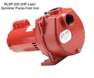 RLSP-200 2HP Lawn Sprinkler Pump-Cost Iron