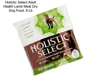 Holistic Select Adult Health Lamb Meal Dry Dog Food, 6 Lb