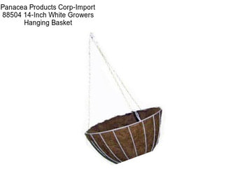 Panacea Products Corp-Import 88504 14-Inch White Growers Hanging Basket