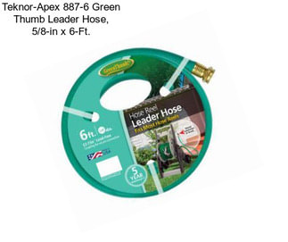 Teknor-Apex 887-6 Green Thumb Leader Hose, 5/8-in x 6-Ft.