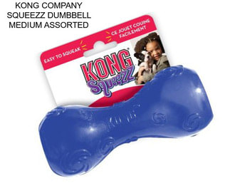 KONG COMPANY SQUEEZZ DUMBBELL MEDIUM ASSORTED
