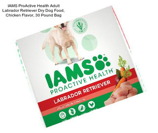 IAMS ProActive Health Adult Labrador Retriever Dry Dog Food, Chicken Flavor, 30 Pound Bag