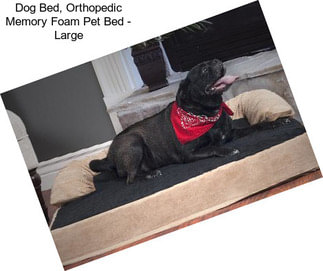 Dog Bed, Orthopedic Memory Foam Pet Bed - Large