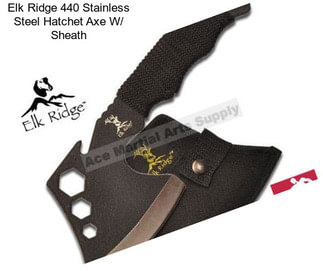 Elk Ridge 440 Stainless Steel Hatchet Axe W/ Sheath