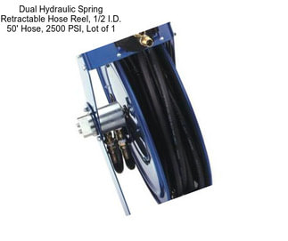 Dual Hydraulic Spring Retractable Hose Reel, 1/2\