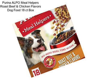 Purina ALPO Meal Helpers Roast Beef & Chicken Flavors Dog Food 18 ct Box