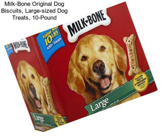 Milk-Bone Original Dog Biscuits, Large-sized Dog Treats, 10-Pound