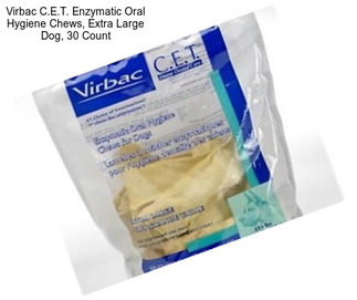 Virbac C.E.T. Enzymatic Oral Hygiene Chews, Extra Large Dog, 30 Count