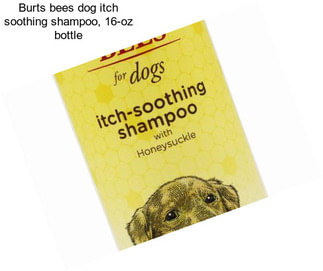 Burts bees dog itch soothing shampoo, 16-oz bottle