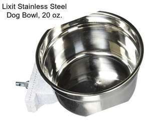 Lixit Stainless Steel Dog Bowl, 20 oz.