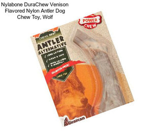 Nylabone DuraChew Venison Flavored Nylon Antler Dog Chew Toy, Wolf