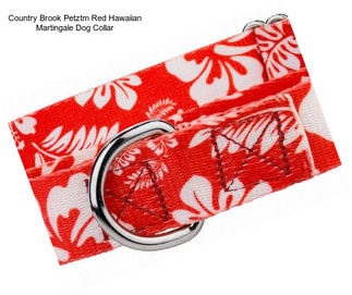 Country Brook Petztm Red Hawaiian Martingale Dog Collar