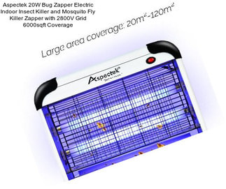 Aspectek 20W Bug Zapper Electric Indoor Insect Killer and Mosquito Fly Killer Zapper with 2800V Grid 6000sqft Coverage