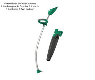 Weed Eater 20-Volt Cordless Interchangeable Combo, 2 tools in 1 (includes 2.5Ah battery)