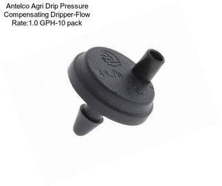 Antelco Agri Drip Pressure Compensating Dripper-Flow Rate:1.0 GPH-10 pack