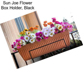 Sun Joe Flower Box Holder, Black