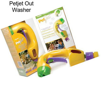 Petjet Out Washer
