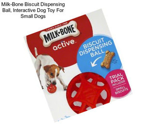 Milk-Bone Biscuit Dispensing Ball, Interactive Dog Toy For Small Dogs