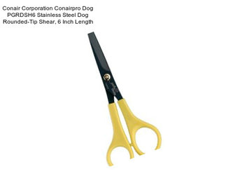Conair Corporation Conairpro Dog PGRDSH6 Stainless Steel Dog Rounded-Tip Shear, 6 Inch Length