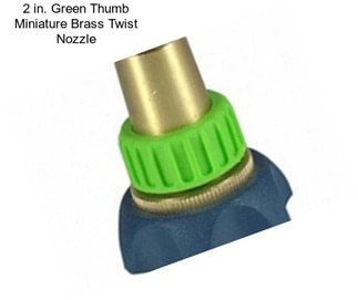 2 in. Green Thumb Miniature Brass Twist Nozzle