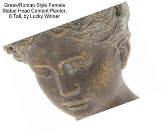 Greek/Roman Style Female Statue Head Cement Planter, 8\