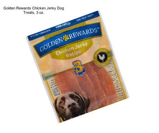 Golden Rewards Chicken Jerky Dog Treats, 3 oz.