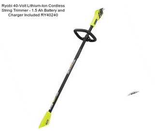 Ryobi 40-Volt Lithium-Ion Cordless String Trimmer - 1.5 Ah Battery and Charger Included RY40240