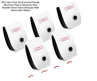 5Pcs Non-Toxic Environment-Friendly Electronic Plug In Ultrasonic Pest Repeller Home Indoor Mosquito Killer Mouse Mice Reject