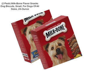 (2 Pack) Milk-Bone Flavor Snacks Dog Biscuits, Small, For Dogs Of All Sizes, 24-Ounce