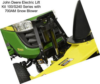 John Deere Electric Lift Kit 100/S240 Series with 700AM Snow Blower