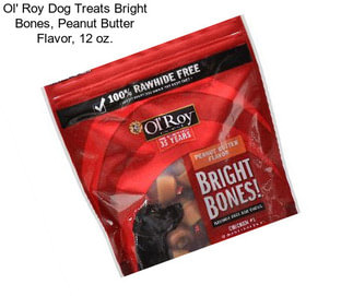 Ol\' Roy Dog Treats Bright Bones, Peanut Butter Flavor, 12 oz.