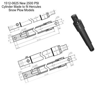 1512-0625 New 2500 PSI Cylinder Made to fit Hercules Snow Plow Models