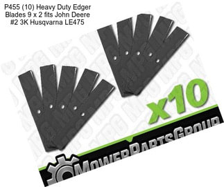 P455 (10) Heavy Duty Edger Blades 9\