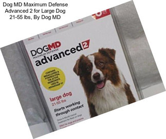 Dog MD Maximum Defense Advanced 2 for Large Dog 21-55 lbs, By Dog MD