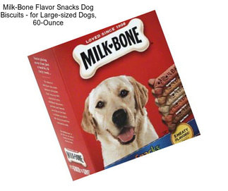 Milk-Bone Flavor Snacks Dog Biscuits - for Large-sized Dogs, 60-Ounce